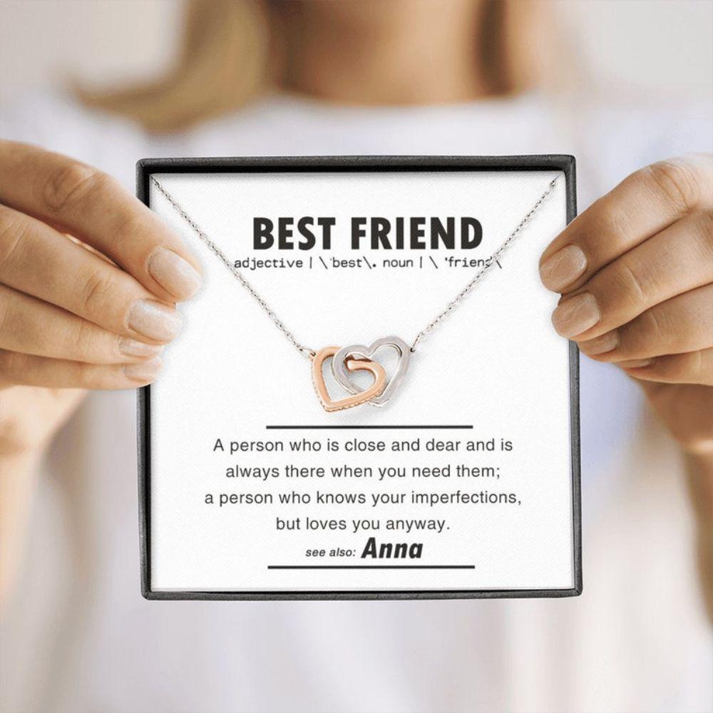 Best Friend Necklace, Bestie Necklace, Necklace For Best Friend Female, Birthday Necklaces For Her Best Friend
