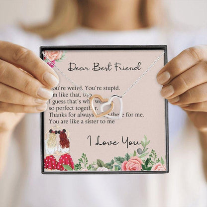 Best Friend Necklace, Dear Best Friend, Like A Sister To Me, Soul Sister, Bridesmaid Gift Necklace