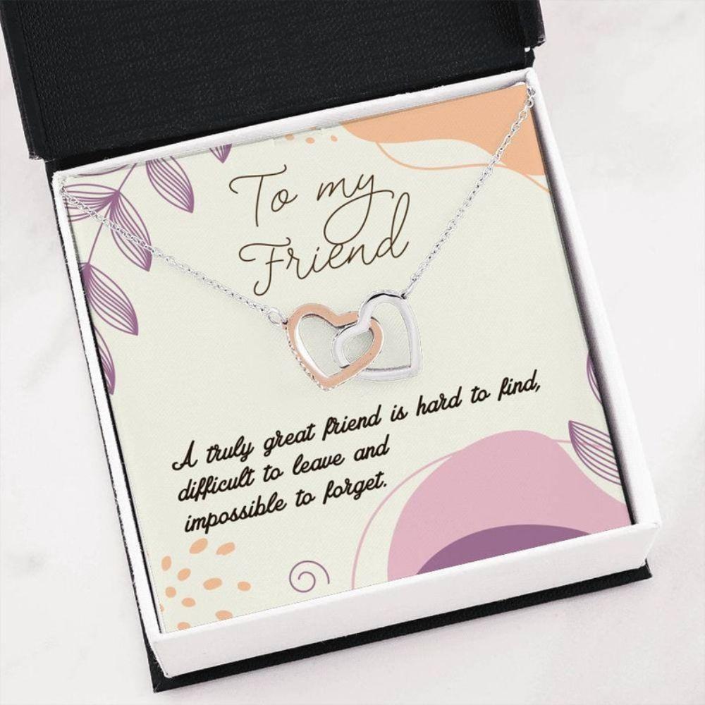Best Friend Necklace, FRIENDSHIP NECKLACE - Best Friend Gift - Loving Necklace Card - Soft Girl Gift