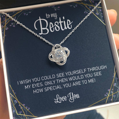 Best Friend Necklace, Gift For My Bestie I Wish You Would See Yourself Through My Eyes Necklace Bff Friendship Gift Best Friend
