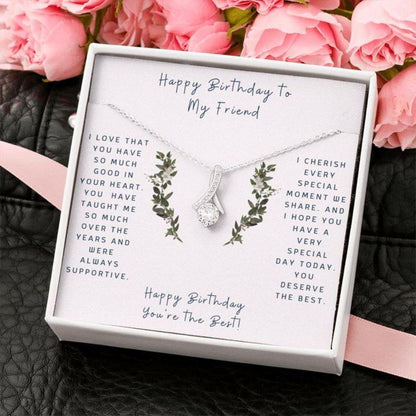 Best Friend Necklace, Gift To Friend “ Friendship Necklace “ Gift To Friend “ Necklace For Friend “ Gift Necklace Message Card