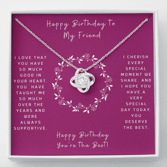 Best Friend Necklace, Gift To Friend - Friendship Necklace - Gift To Friend - Necklace For Friend - Gift Necklace Message Card