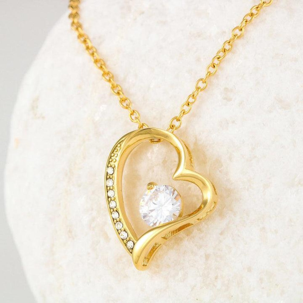 Wife Necklace, Girlfriend Necklace, Valentine’S Day Necklace Gift For Her, Happy Valentine’S Day Forever Love Necklace