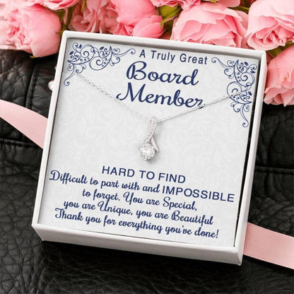 Board Member Necklace Gift For Women, Board Member Appreciation, Necklace For Board Member Female, Corporate, Business, School Gift Thank You Gift