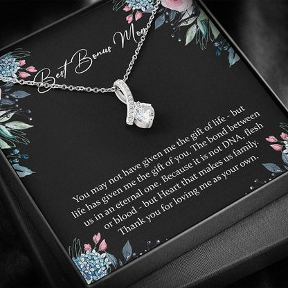 Stepmom Necklace, Bonus Mom Gift For Step Mom Necklace “ Mother Day Necklace Gift