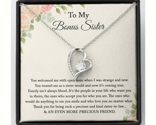 Sister Necklace, Bonus Sister Necklace Gift, Sister In Law, Sister Of The Groom, Wedding, Bridesmaid Rakva