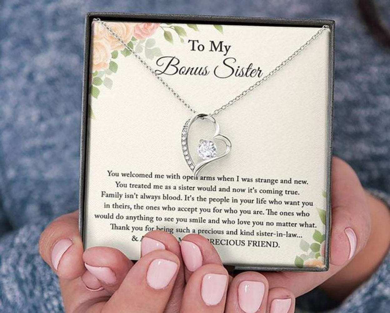 Sister Necklace, Bonus Sister Necklace Gift, Sister In Law, Sister Of The Groom, Wedding, Bridesmaid Rakva