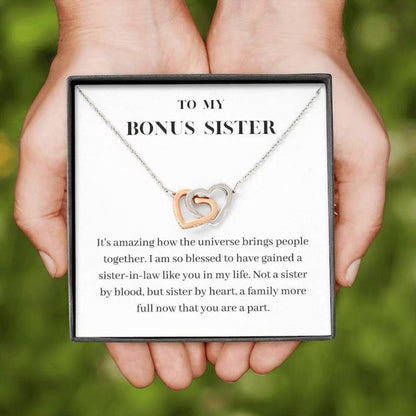 Sister Necklace, Bonus Sister Necklace, Sister In Law Gift Christmas, Sister In Law Wedding Gift