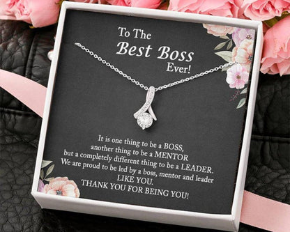 Boss Day Necklace Gift For Her, Boss Lady Gift, Christmas Necklace Gift For Boss