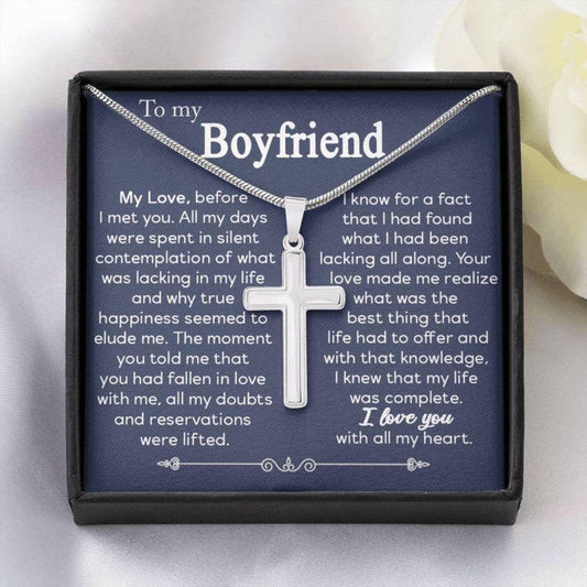 Boyfriend Necklace, Valentine Boyfriend Gift, Girlfriend To Boyfriend Gift, New Boyfriend Valentines, Anniversary Necklace Gift For Boyfriend
