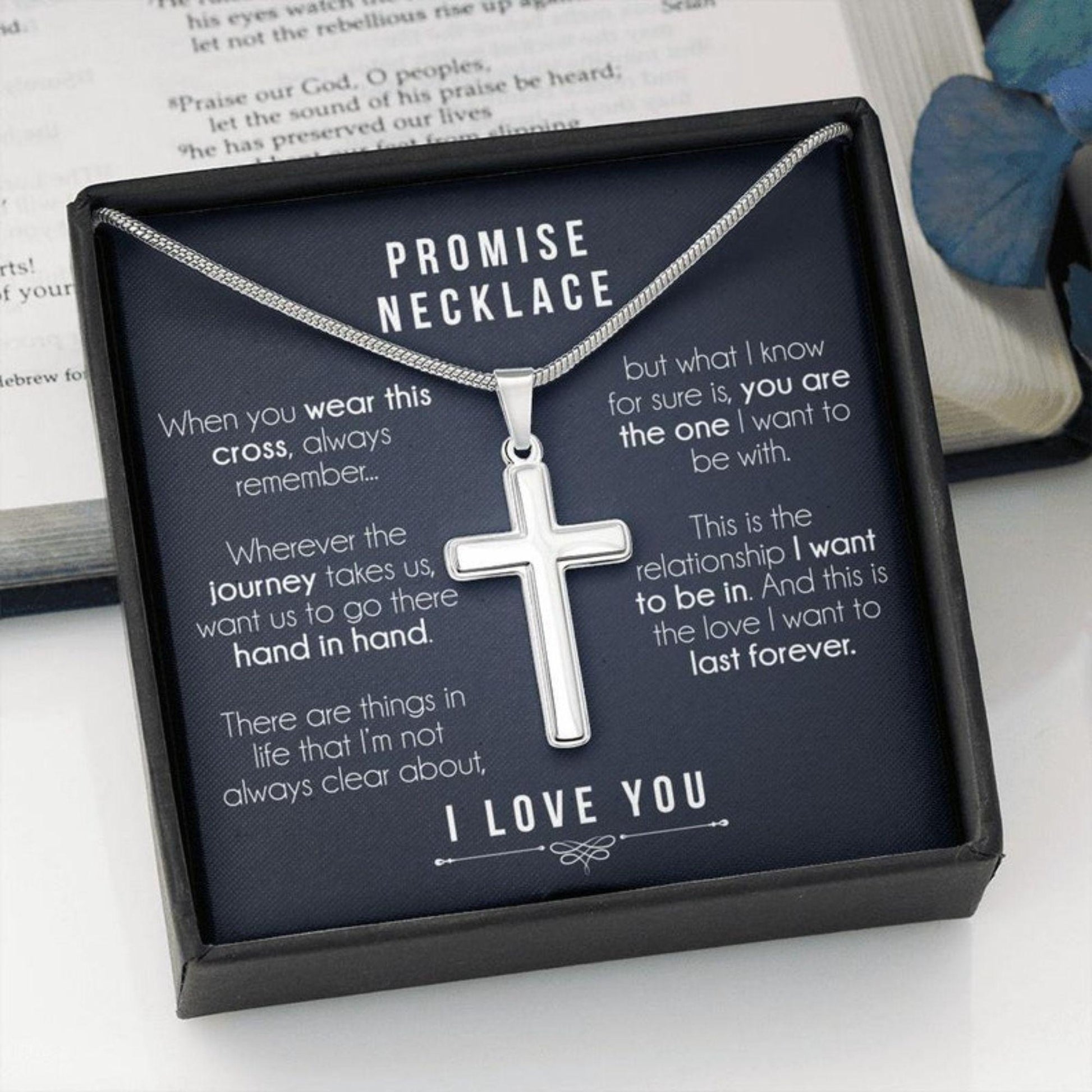 Boyfriend Necklace, Valentines Day Necklace Gift For Him, Promise Necklace For Him, Promise Necklace For Boyfriend