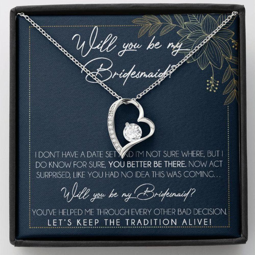 Friend Necklace, Bridesmaid Proposal Necklace Gifts, Will You Be My Bridesmaid, Bridesmaid Wedding Gift