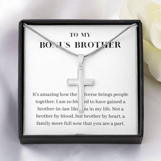 Brother Necklace, Brother In Law Gift Christmas, Bonus Brother, Brother In Law Wedding Gift Necklace