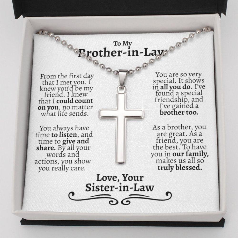 Brother Necklace, Brother In Law Gifts, Christmas Gifts For A Brother In Law, Birthday Necklace Gift For Brother In Law