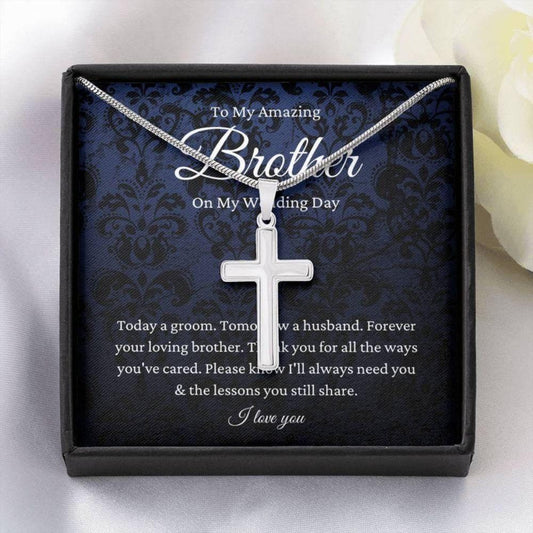 Brother Necklace, Brother Of The Groom Gift From Brother, To Big Brother Wedding Gift Necklace From Groom