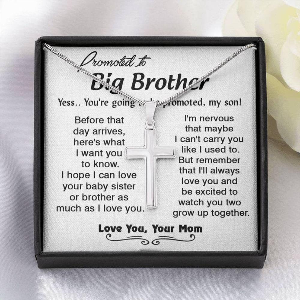 Brother Necklace, Promoted To Big Brother, New Big Brother Gift, Big Brother To Be Gifts, Gift For Big Brother From Mom