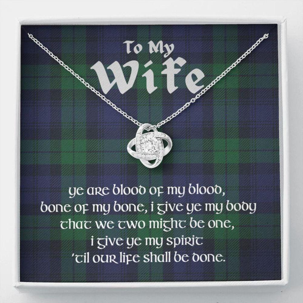 Wife Necklace, Celtic, Celtic Celtic Necklace, Gift For Wife Anniversary