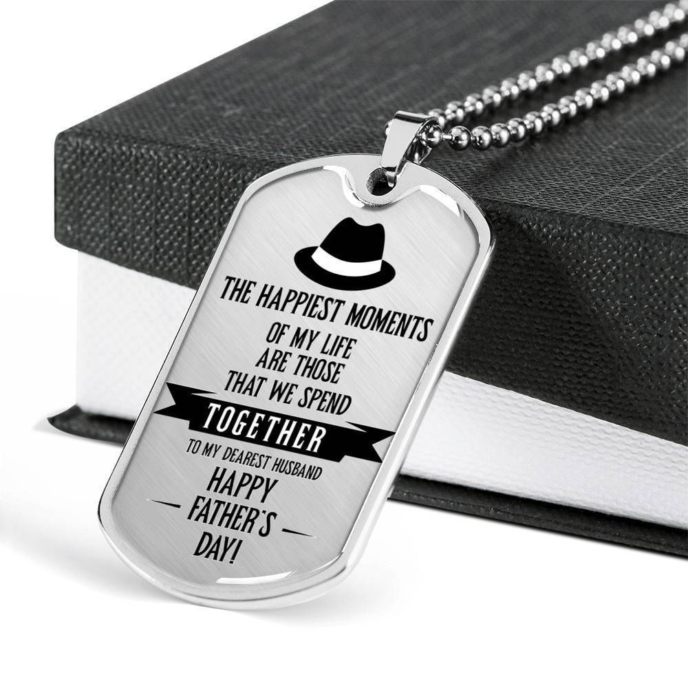 Dad Dog Tag Custom Picture Father’S Day Gift, Happy Father’S Day Dog Tag Military Chain Necklace For Dad Dog Tag-5 Rakva