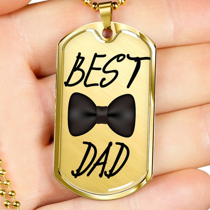 Dad Dog Tag, Kids To Dad : Best Dad Father’S Day Dog Tag Necklace, Gift For Dad Rakva