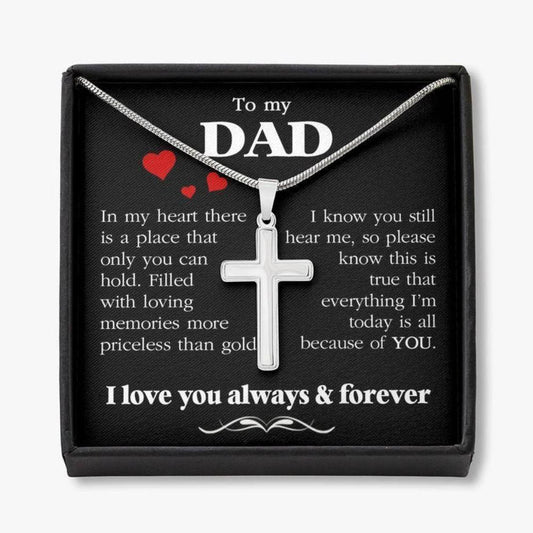 Dad Necklace, Dad Thank You Gift, Birthday Gift For Dad, Father's Day Gift For Dad, Daughter To Dad Necklace Gift