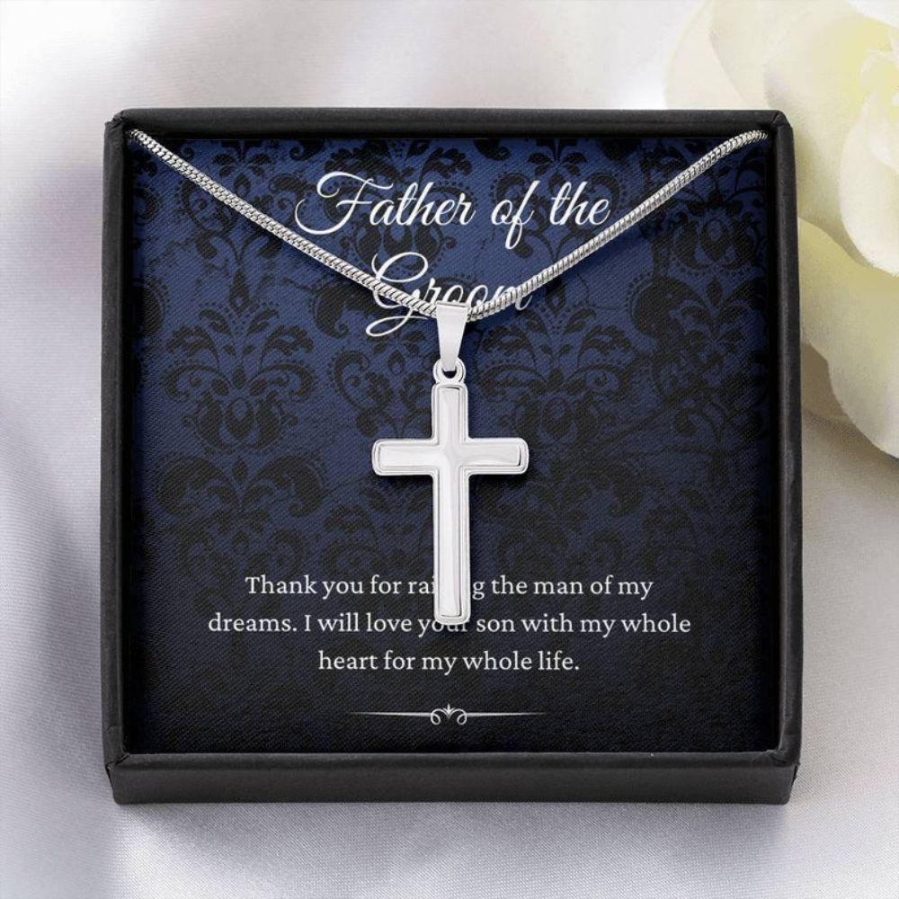 Dad Necklace, Father Of The Groom Wedding Gift From Bride, To Father Of The Groom Necklace From Daughter In Law