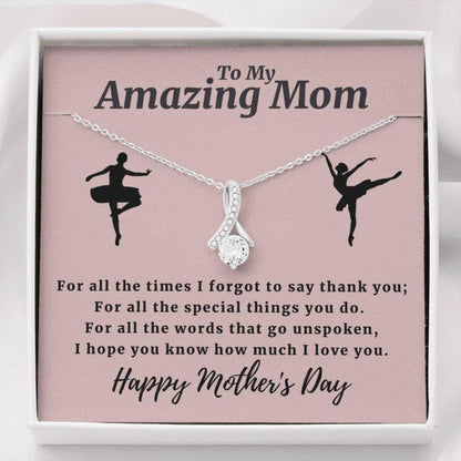 Mom Necklace, Dance Lover Mom Necklace, Ballet Mom Gifts, Gift For Mom, Necklace For Mom