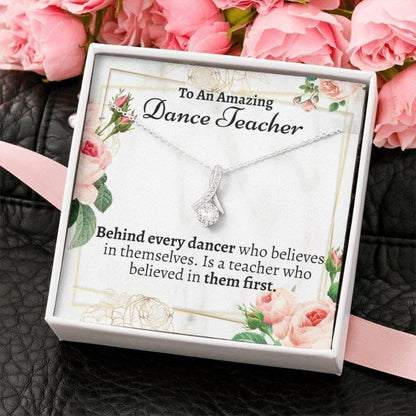 Teacher Necklace, Dance Teacher Necklace Gift, Dance Teacher Appreciation, Dance Coach Gift