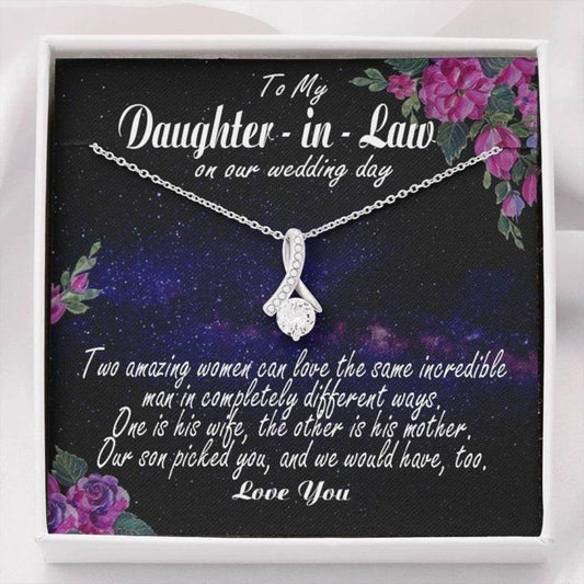 Daughter In Law Necklace, Daughter In Law Gift For Wedding Day, Necklace Gift For Her From Mother In Law