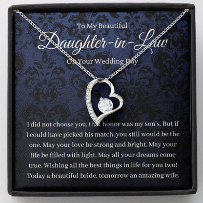 Daughter In Law Necklace Gift On Wedding Day, Future Daughter In Law Necklace, Bride Gift From Mother In Law