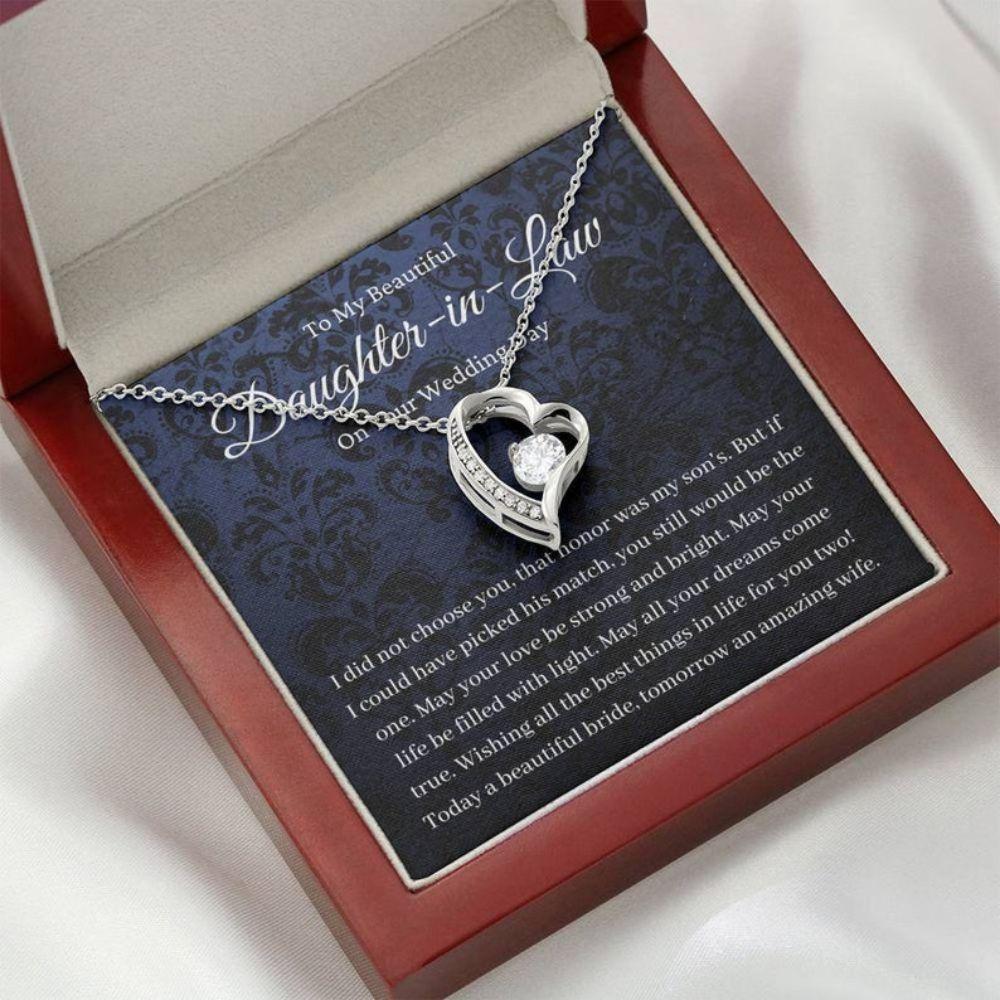 Daughter In Law Necklace Gift On Wedding Day, Future Daughter In Law Necklace, Bride Gift From Mother In Law
