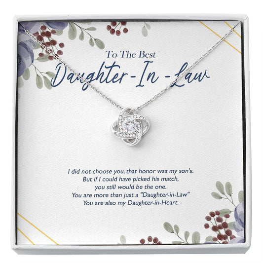 Daughter In Law Necklace, To My Daughter-In-Law, My Daughter-In-Necklace Bonus Daughter Gift, Daughter-In-Law Necklace, Daughter-In-Law Custom Necklace