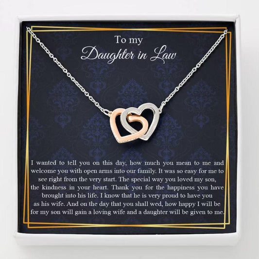 Daughter In Law Necklace, Wedding Necklace Gift For Future Daughter In Law