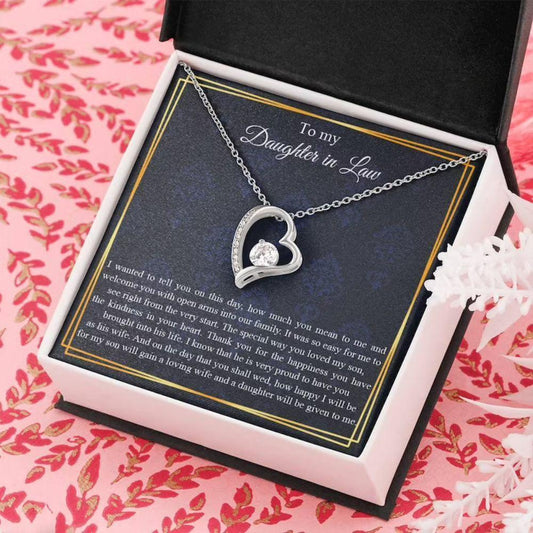 Daughter In Law Necklace, Wedding Day Gift For Daughter In Law, Wedding Gift Necklace