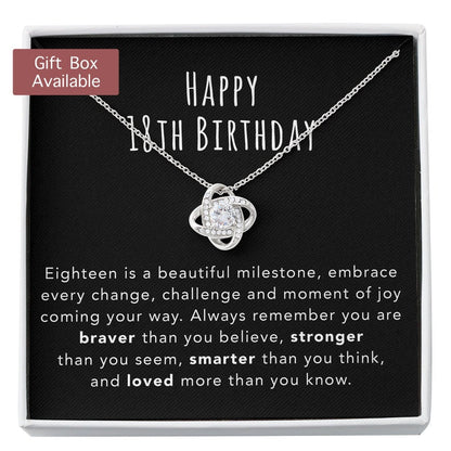 Daughter Necklace, 18th Birthday Necklace Gift For Girls, 18th Birthday Jewelry, 18 Year Old Gift, Gift From Mom/dad