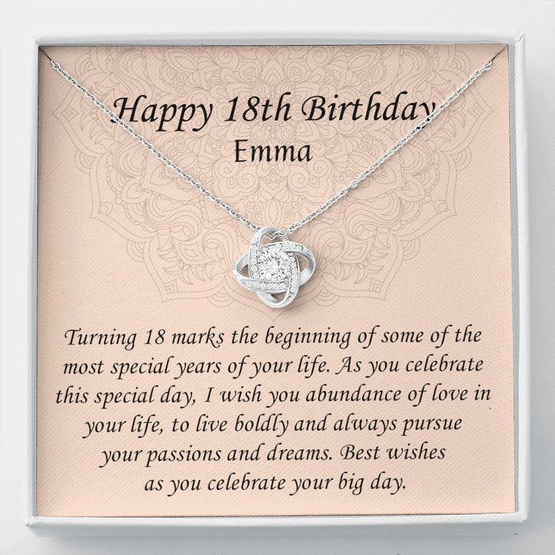Daughter Necklace, 18th Birthday Necklaces For Girls, 18 Year Old Birthday Necklace Girl, 18th Birthday Necklace