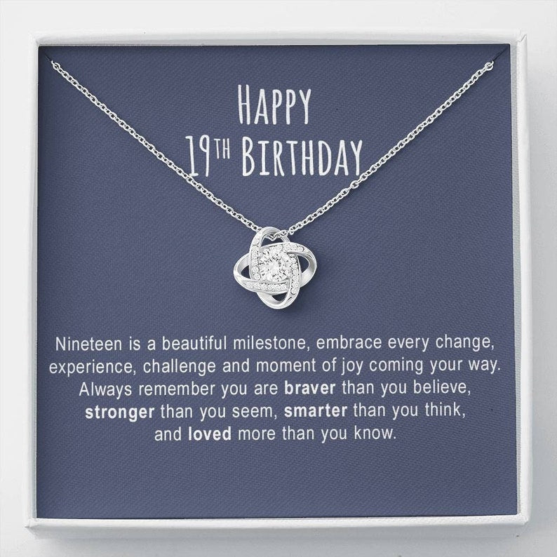 Daughter Necklace, 19th Birthday Necklace Gift, 19th Birthday Necklace Gift For Women