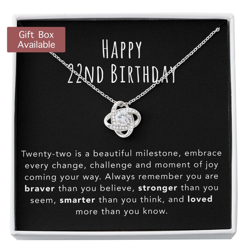 Daughter Necklace, 22nd Birthday Necklace Gift For Her, 22nd Birthday Jewelry, 22 Year Old Gift, 22nd Birthday Necklace Gift From Mom/dad