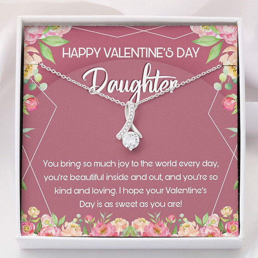 Daughter Necklace - Alluring Beauty  Necklace With Gift Box For Birthday Christmas