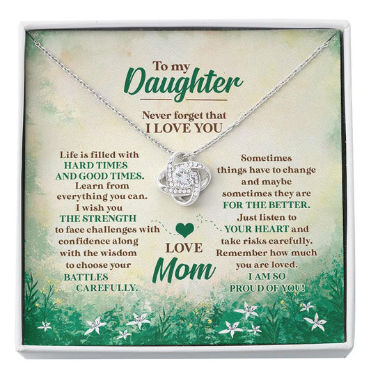 Daughter Necklace, Daughter Gift From Mom To Daughter, Gift For Daughter, Daughter Birthday Custom Necklace
