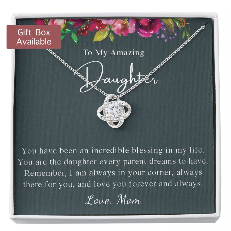 Daughter Necklace, Daughter Gifts, Daughter Gift From Mom, Daughter Mother's Day Necklace Gift, Daughter Birthday Necklace Gift