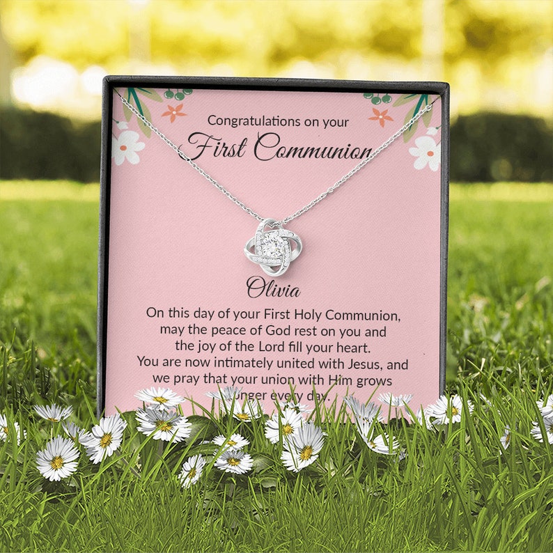 Daughter Necklace, First Communion Gifts, Communion Gifts Girl, First Holy Communion Gifts For Girl, Goddaughter, Granddaughter