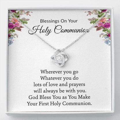 Daughter Necklace, First Communion Gifts, Communion Gifts Girl, First Holy Communion Gifts For Girl, Goddaughter, Granddaughter,Catholic Communion Gift