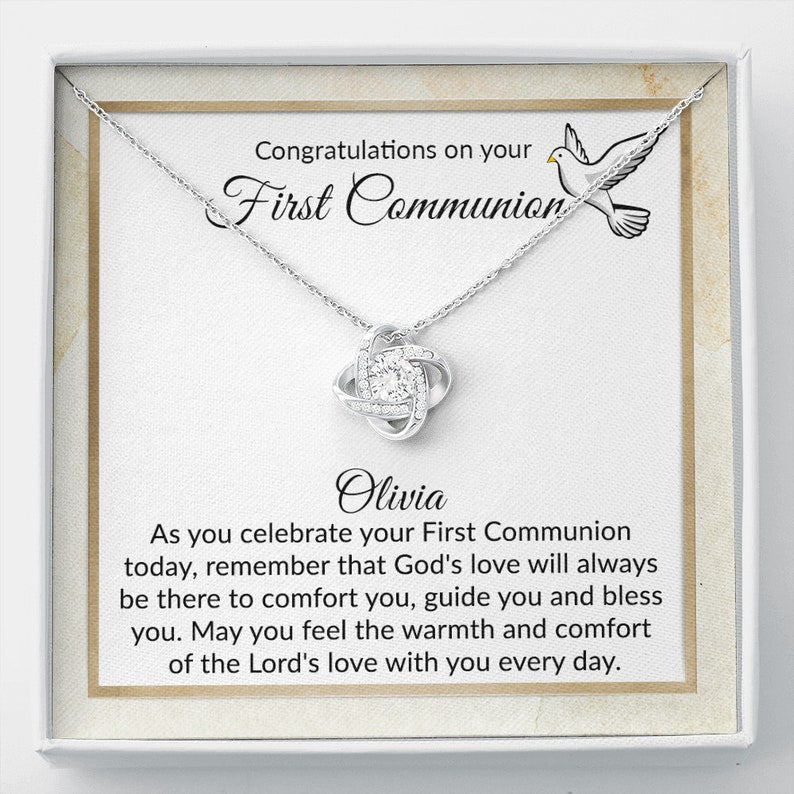 Daughter Necklace, First Communion Necklace, First Communion Gift Girl, First Holy Communion, 1st Communion, Gift For Daughter, Goddaughter
