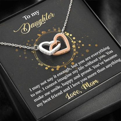 Daughter Necklace From Mom - You Are Everything - Gift Necklace Message Card