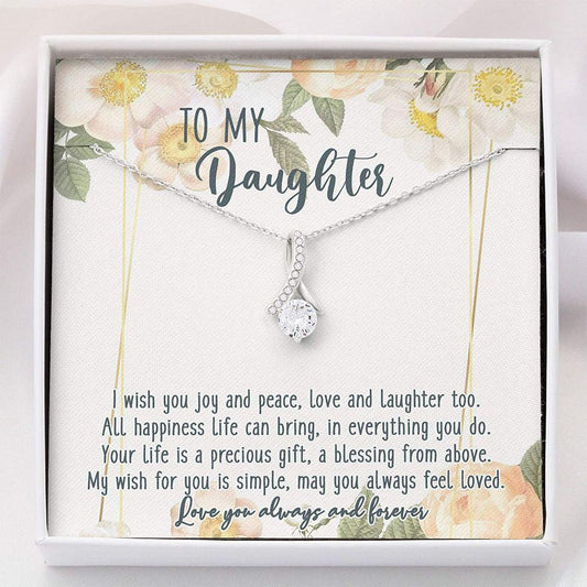 Daughter Necklace - Gift For Daughter - Alluring Beauty  - Necklace With Gift Box For Birthday Christmas