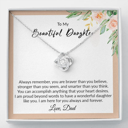 Daughter Necklace, Gift For Daughter From Dad, Daughter Father Necklace, Daughter Gift From Dad, To My Daughter, Daughters Birthday, Grown Up Daughter