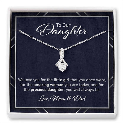 Daughter Necklace, Gift For Daughter From Parents Necklace