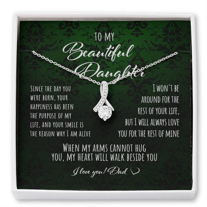 Daughter Necklace, Gift From Dad To Daughter Alluring Beauty Necklace