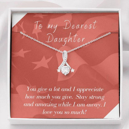 Daughter Necklace - Gift To Daughter - To Daughter Deployment Patriotic The