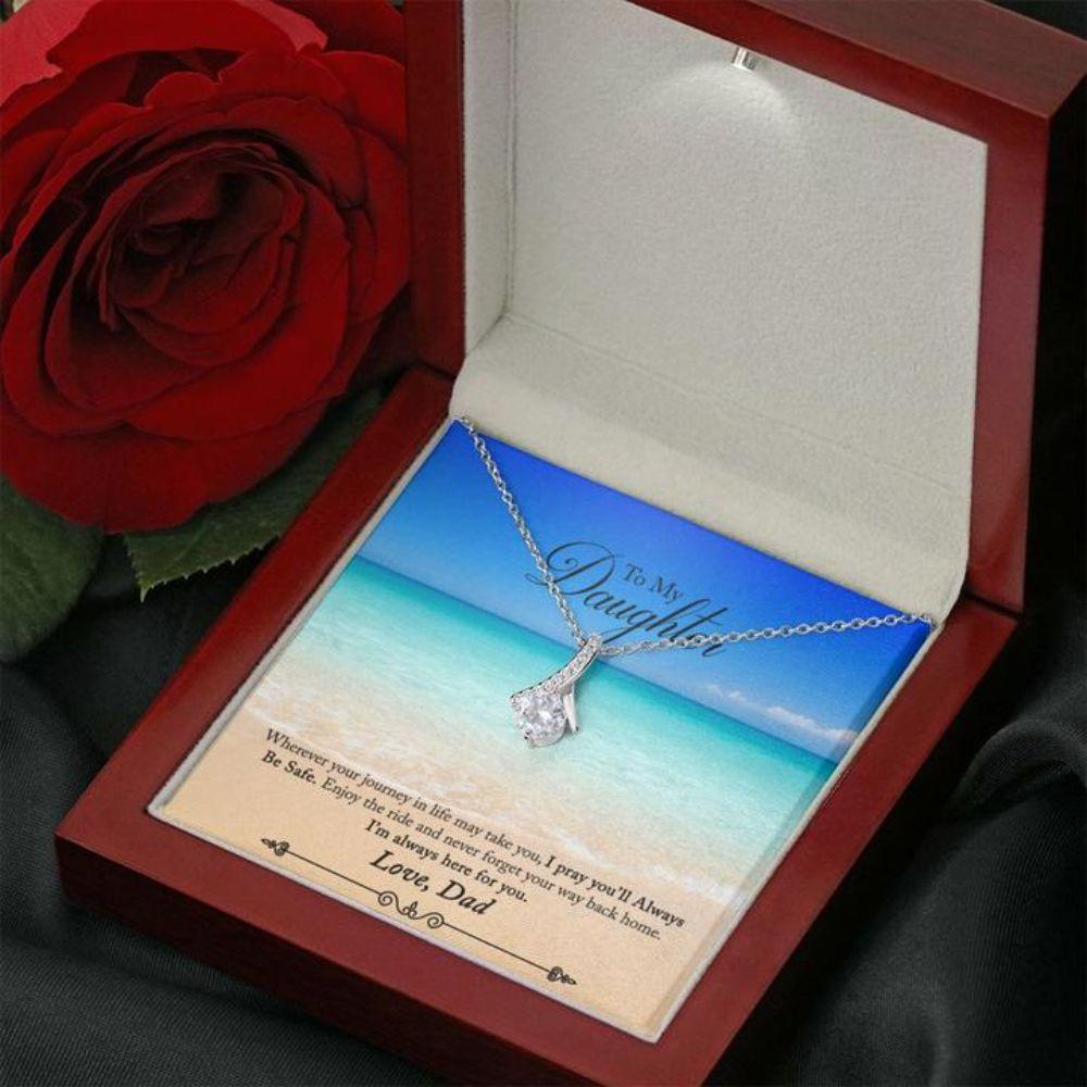 Daughter Necklace “ Gift To Daughter “ To Daughter From Dad Beach Gift